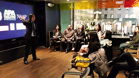 Photo Of Presenter and Group at Talk Tuesday